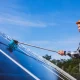 washing solar panels